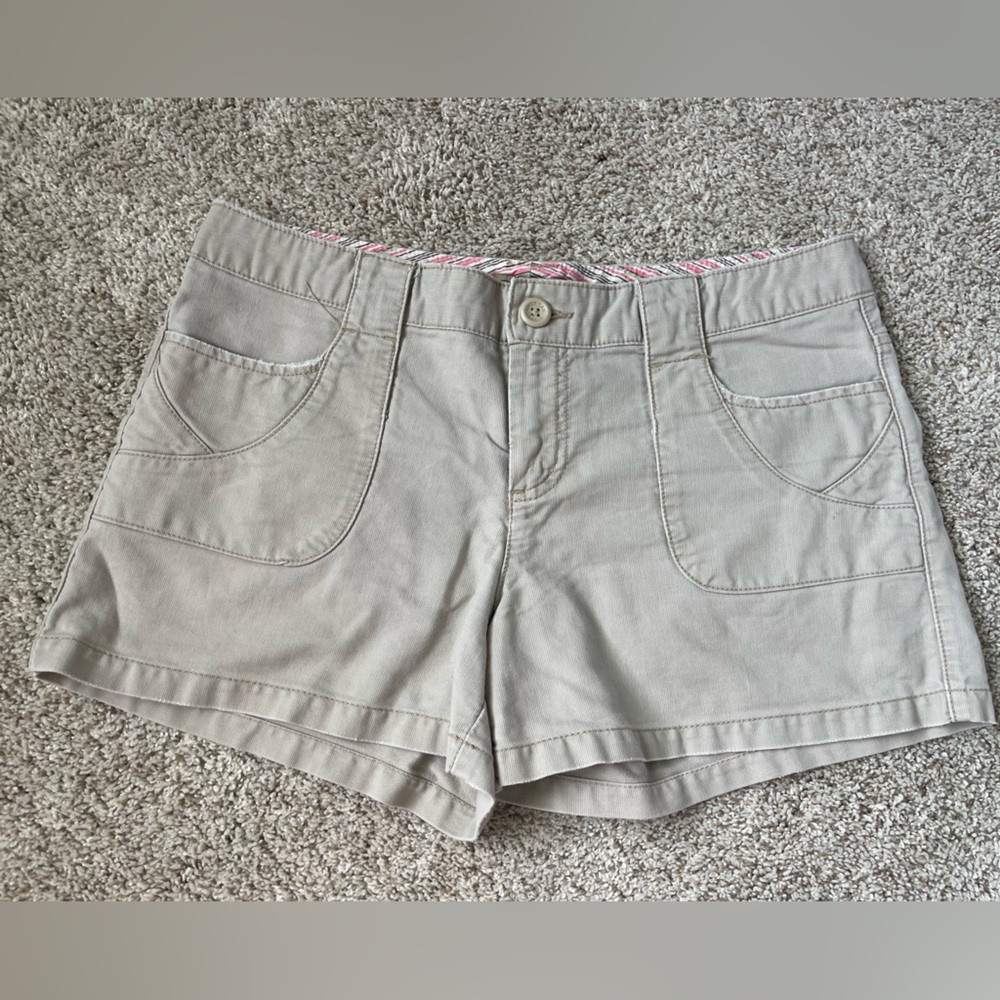 Y2K American Eagle Outfitters Khaki Cargo Shorts Size 8